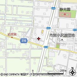 静岡県浜松市中央区小沢渡町1374周辺の地図
