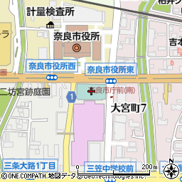ＪＷマリオット・ホテル奈良周辺の地図