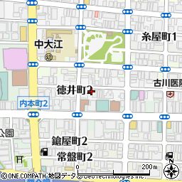 スペース徳井町第１駐車場周辺の地図
