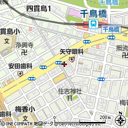 餃子の王将千鳥橋店周辺の地図
