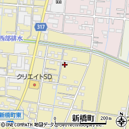 静岡県浜松市中央区新橋町93周辺の地図