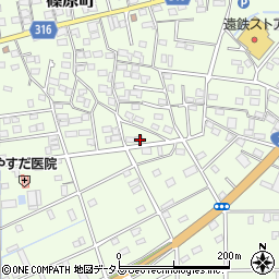 静岡県浜松市中央区篠原町20958周辺の地図