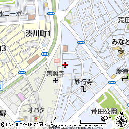 兵庫県神戸市兵庫区荒田町4丁目25-5周辺の地図