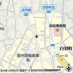 静岡県浜松市中央区白羽町88周辺の地図