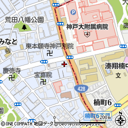 兵庫県神戸市兵庫区荒田町3丁目1-2周辺の地図