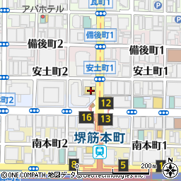 ガスト堺筋本町店周辺の地図