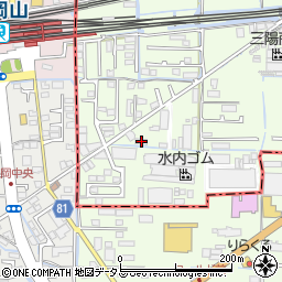 岡山県岡山市東区宍甘164-1周辺の地図