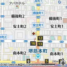 堺筋本町 路地裏ダイニング じぇいず周辺の地図