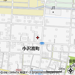 静岡県浜松市中央区小沢渡町295周辺の地図