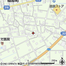 静岡県浜松市中央区篠原町20963周辺の地図