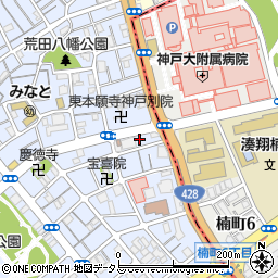 兵庫県神戸市兵庫区荒田町3丁目1周辺の地図