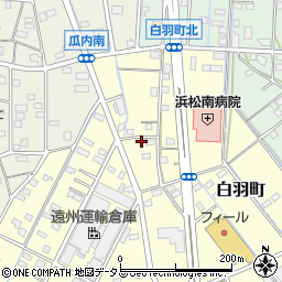 静岡県浜松市中央区白羽町89周辺の地図
