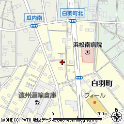 静岡県浜松市中央区白羽町90周辺の地図