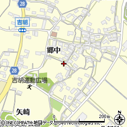 愛知県田原市吉胡町郷中241-2周辺の地図