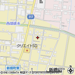 静岡県浜松市中央区新橋町113周辺の地図