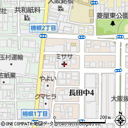 ミササ長田倉庫周辺の地図