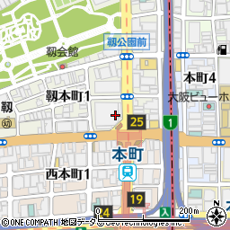 ファミリーマート信濃橋店周辺の地図