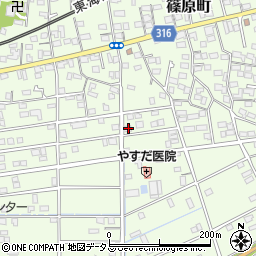 静岡県浜松市中央区篠原町20920周辺の地図