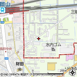 岡山県岡山市東区宍甘164周辺の地図