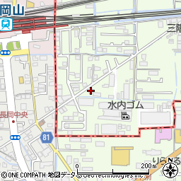 岡山県岡山市東区宍甘164周辺の地図