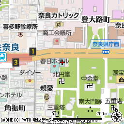 登大路ホテル奈良周辺の地図