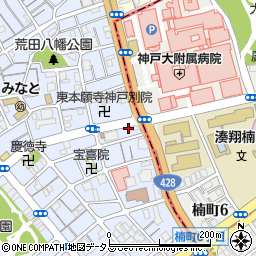 兵庫県神戸市兵庫区荒田町3丁目1-16周辺の地図