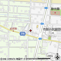 静岡県浜松市中央区小沢渡町1377周辺の地図