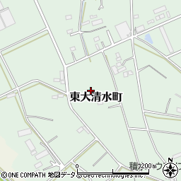 愛知県豊橋市東大清水町周辺の地図