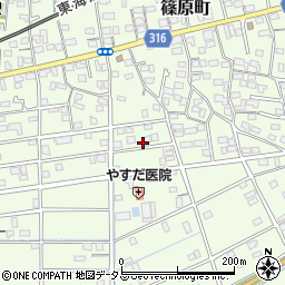 静岡県浜松市中央区篠原町20915周辺の地図