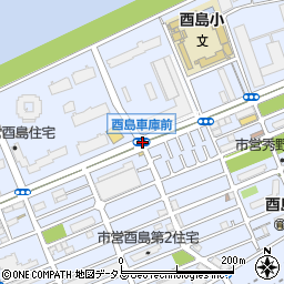 酉島車庫前周辺の地図