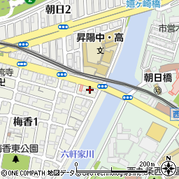 朝日堂治療院周辺の地図