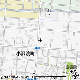 静岡県浜松市中央区小沢渡町292周辺の地図