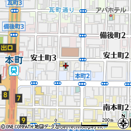 トラベロッジ本町大阪周辺の地図