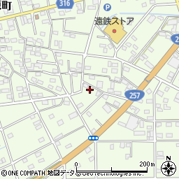 静岡県浜松市中央区篠原町21429周辺の地図