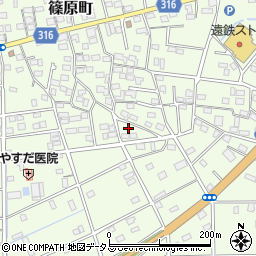 静岡県浜松市中央区篠原町20957周辺の地図