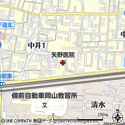矢野医院周辺の地図