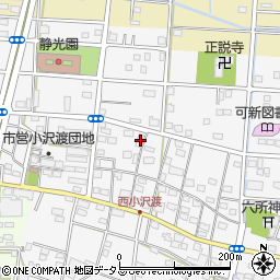 静岡県浜松市中央区小沢渡町1072周辺の地図