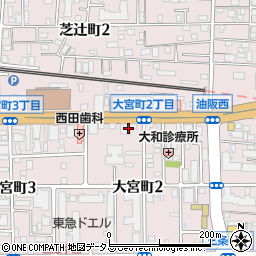 ＥＮＥＯＳ新大宮ＳＳ周辺の地図