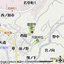 兵庫県神戸市須磨区車松ケ原534周辺の地図