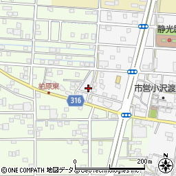 静岡県浜松市中央区小沢渡町1382周辺の地図