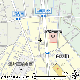 静岡県浜松市中央区白羽町93周辺の地図