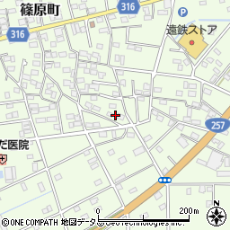 静岡県浜松市中央区篠原町12124周辺の地図