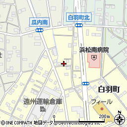 静岡県浜松市中央区白羽町101周辺の地図