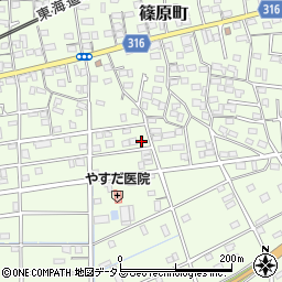 静岡県浜松市中央区篠原町20911周辺の地図