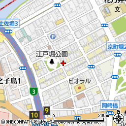 セブンイレブン大阪京町堀３丁目店周辺の地図