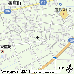 静岡県浜松市中央区篠原町12122周辺の地図
