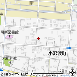 静岡県浜松市中央区小沢渡町309周辺の地図