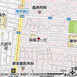 大阪府大阪市城東区東中浜2丁目4周辺の地図