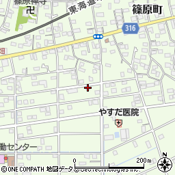 静岡県浜松市中央区篠原町20607周辺の地図