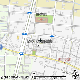 静岡県浜松市中央区小沢渡町1351周辺の地図